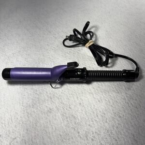 Conair Instant Heat Curling Iron Purple 1.25" Barrel Turbo Heat 25 Settings